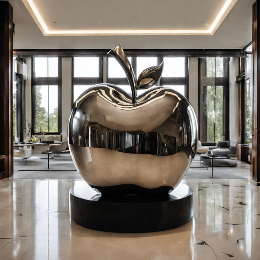 ArtZ® Stainless Steel Apple Sculpture