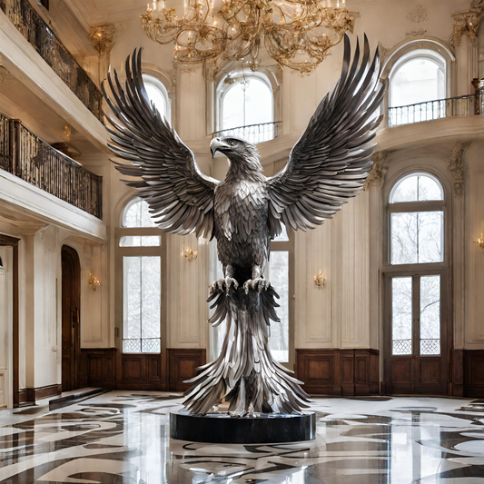 ArtZ® Stainless Steel Eagle Sculpture