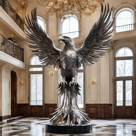 ArtZ® Stainless Steel Eagle Sculpture