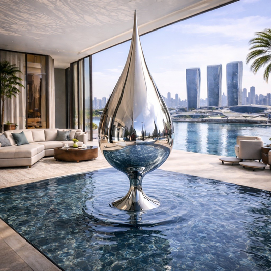 OSO Stainless Steel Monarque Drop Sculpture