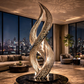 OSO Stainless Steel Reflective DNA Sculpture Stainless Steel Reflective DNA Sculpture
