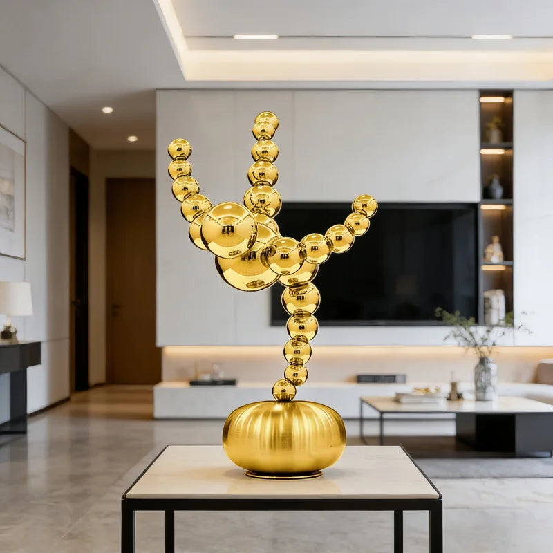 ArtZ® In Balance Stainless Steel Sculpture Stainless Steel Sculpture Gold