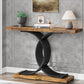 ArtZ® Marbella Entry Table Entry Table Brown with Black Legs
