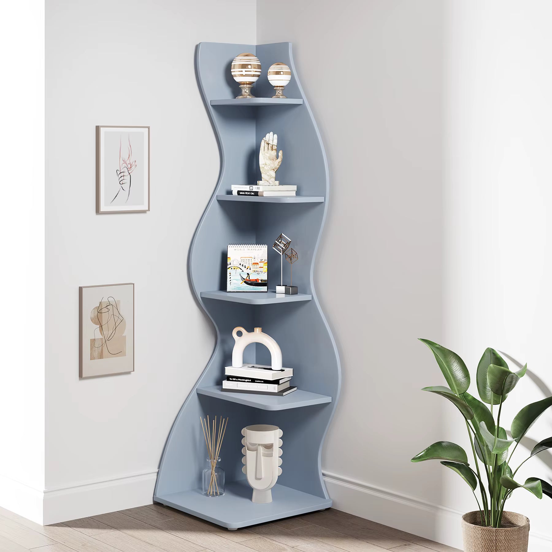 ArtZ® Tidy Tower Shelf Shelf Grey