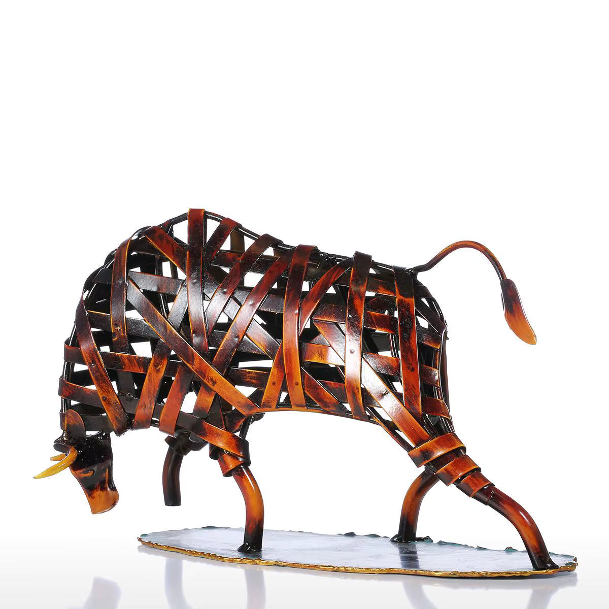 ArtZ® Rusty Bull Sculpture Bull Sculpture Reddish