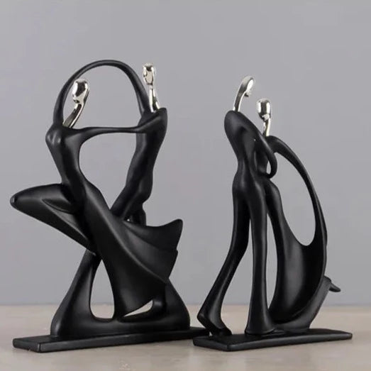 ArtZ® Nordic Abstract Dancing Couple Sculptures