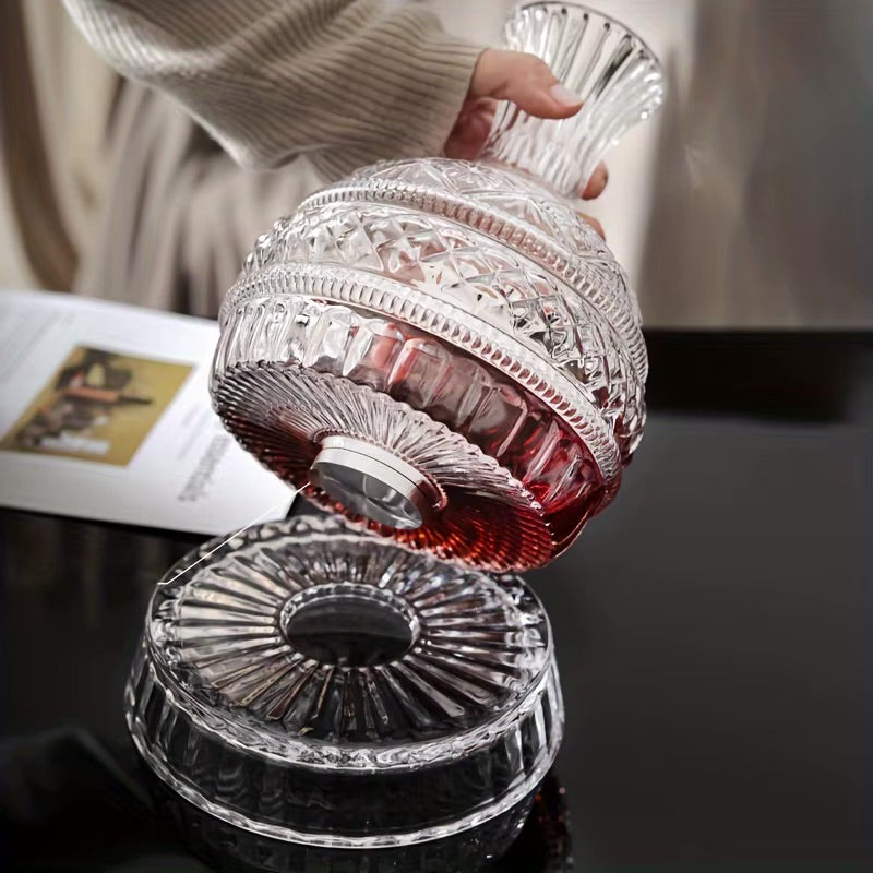 ArtZ® Tokyo Crystal Spinning Decanter and Base