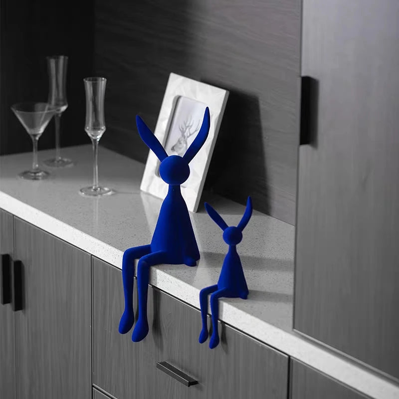 ArtZ® Nordic Abstract Rabbit Sculptures – ArtZMiami