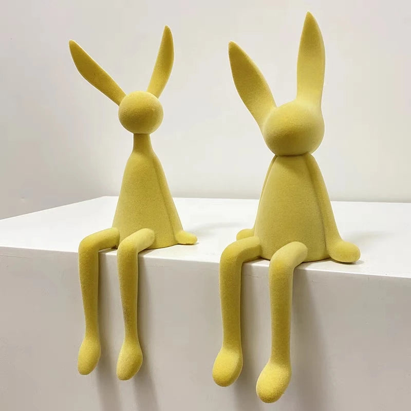 ArtZ® Nordic Abstract Rabbit Sculptures – ArtZMiami