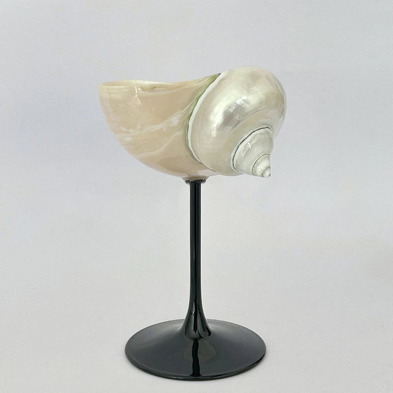 ArtZ® Love The Ocean Cocktail Glass Wine Glass Black Stem