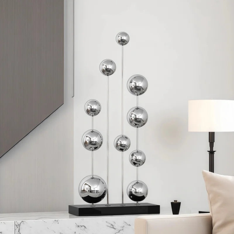 ArtZ® Mirror Orbit Stainless Steel Ball Sculpture Stainless Steel Ball Sculpture