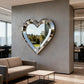ArtZ® Love at First Sight Mirror Metal Mirror Silver W100cm