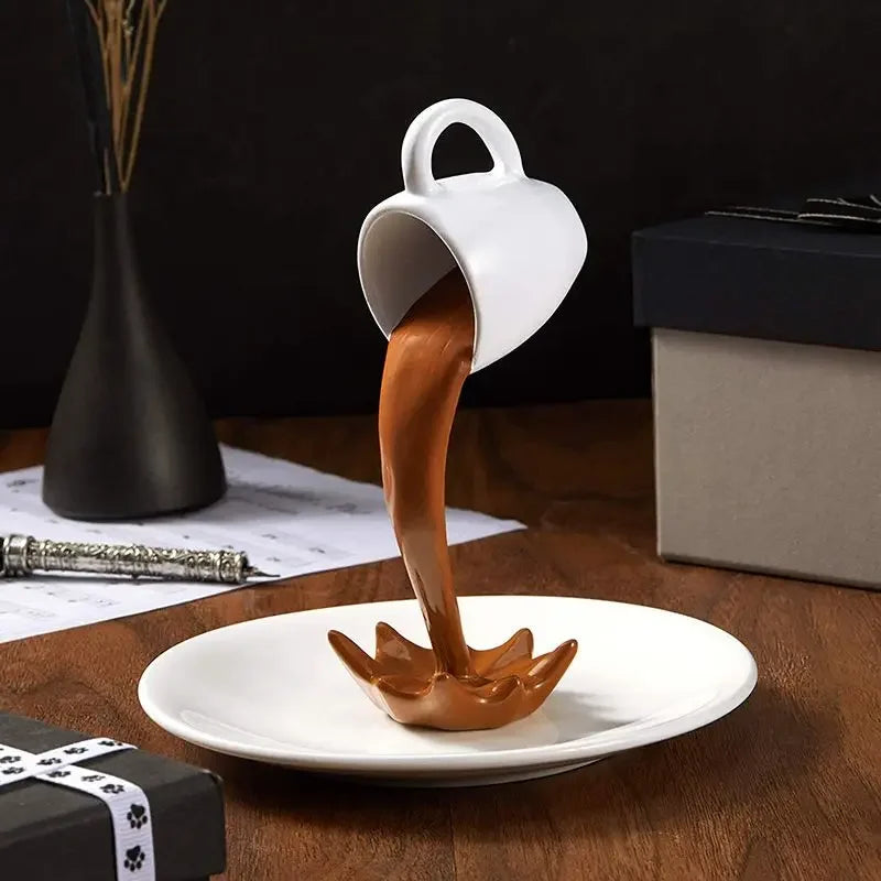 ArtZ® Perky Splash Coffee Sculpture Coffee Sculpture