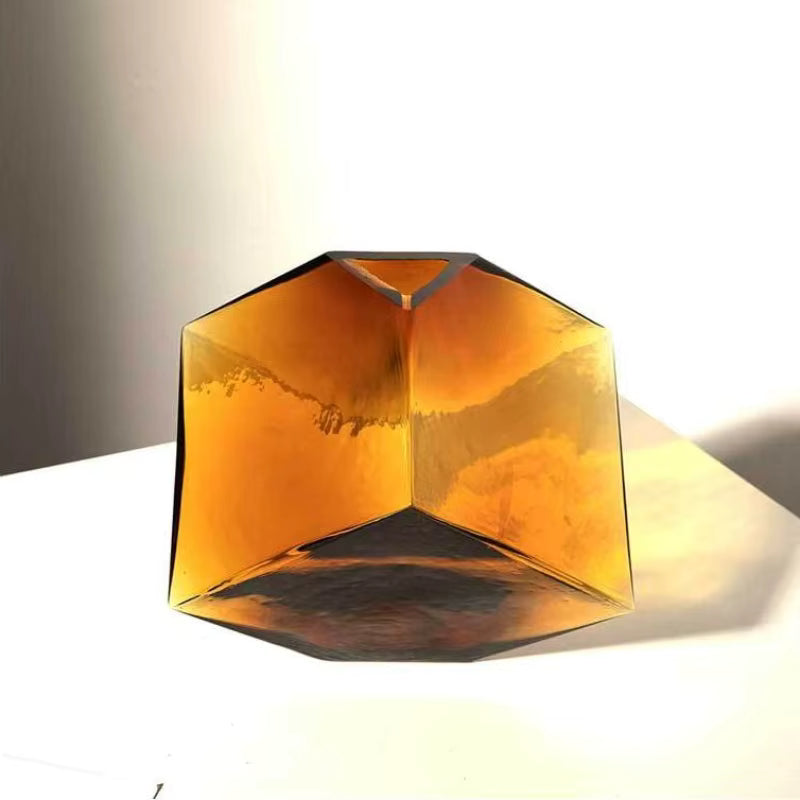 ArtZ® Amber Bloom Cube Vase Vase