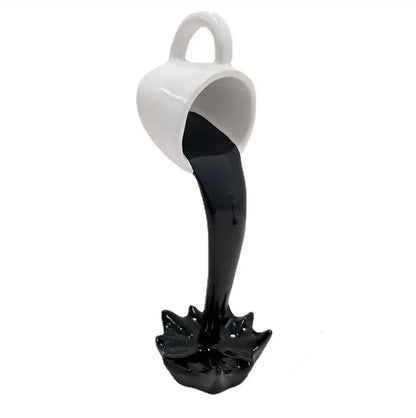 ArtZ® Perky Splash Coffee Sculpture Coffee Sculpture Black