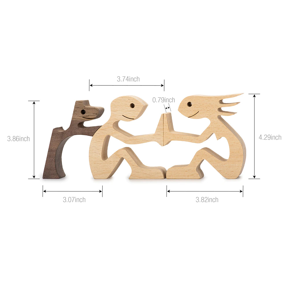 ArtZ® Nordic Wooden Dog Sculptures