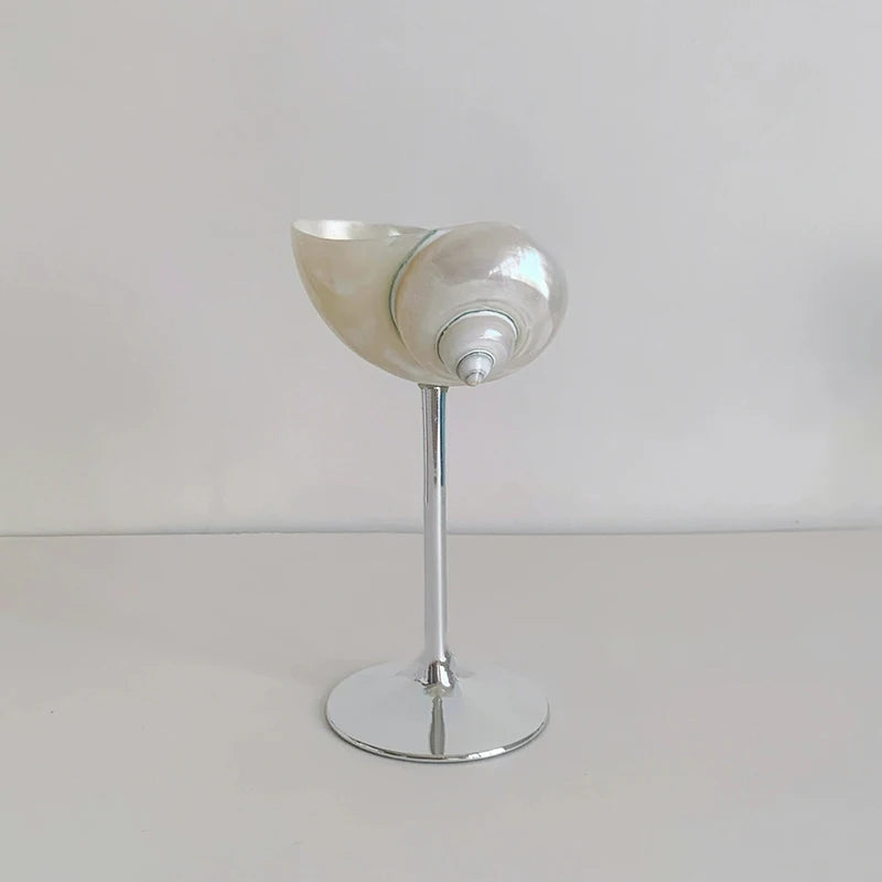 ArtZ® Love The Ocean Cocktail Glass Wine Glass Silver Stem