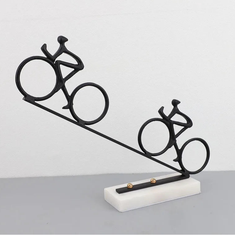 ArtZ® Minimalist Momentum Bike Sculpture Bike Sculpture Black