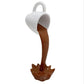 ArtZ® Perky Splash Coffee Sculpture Coffee Sculpture Brown