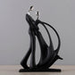 ArtZ® Nordic Abstract Dancing Couple Sculptures Abstract Dancing Couple Sculptures Ballroom; Height 9.9 inch (25 cm)