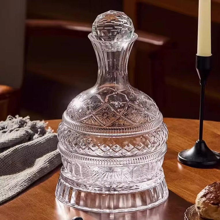 ArtZ® Tokyo Crystal Spinning Decanter and Base