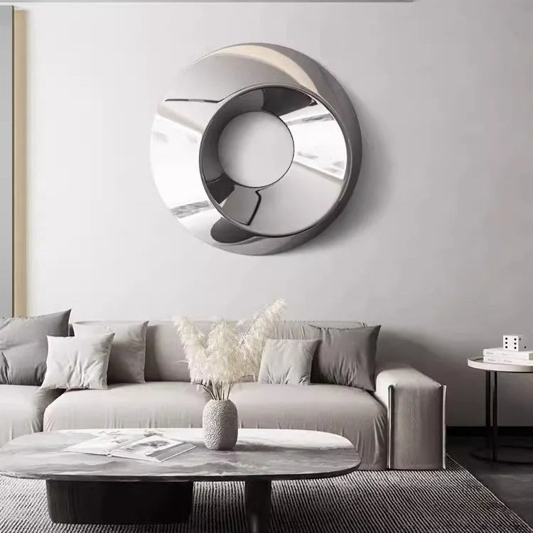 ArtZ® Geometric Eye Stainless Steel Wall Sculpture Stainless Steel Wall Art