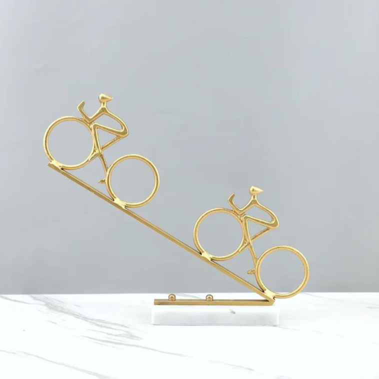 ArtZ® Minimalist Momentum Bike Sculpture Bike Sculpture Gold