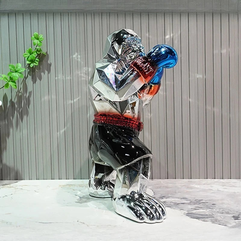 ArtZ® Urban Primate Boxing Gorilla Sculpture Boxing Gorilla Sculpture