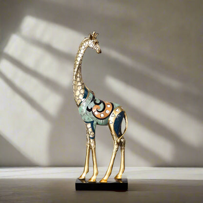 ArtZ® Majestic Giraffe Sculpture Giraffe Sculpture One Giraffe Medium: 17.3 inch x 6 inch (44 cm x 15 cm)