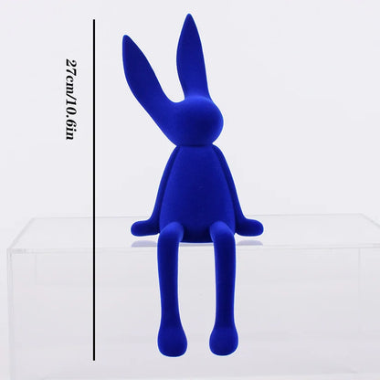 ArtZ® Nordic Abstract Rabbit Sculptures Rabbit Sculptures Blue Boy