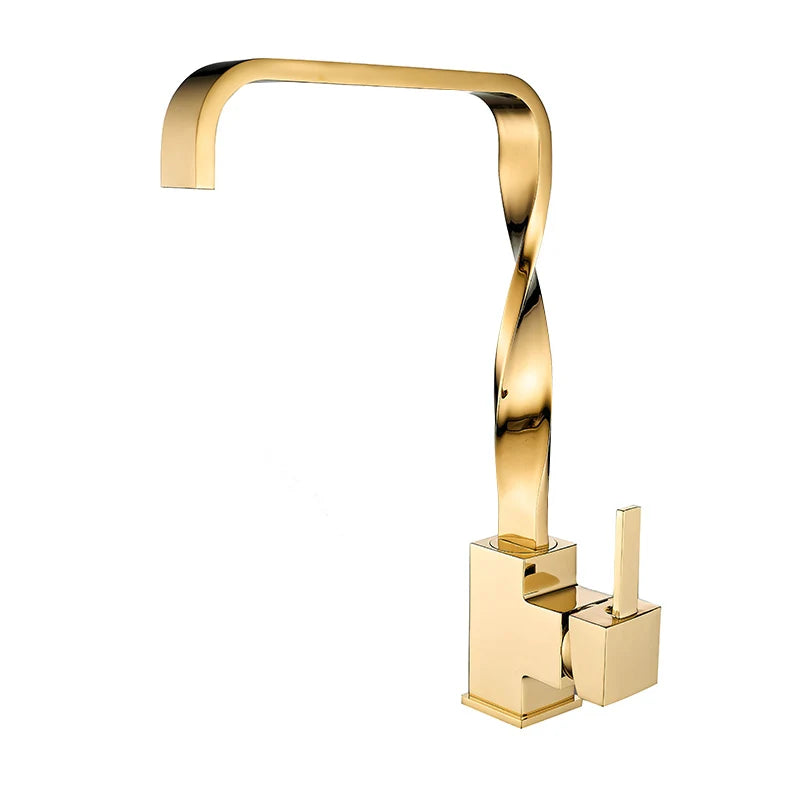 ArtZ® Sleek & Flow Faucet Faucets Straight Golden
