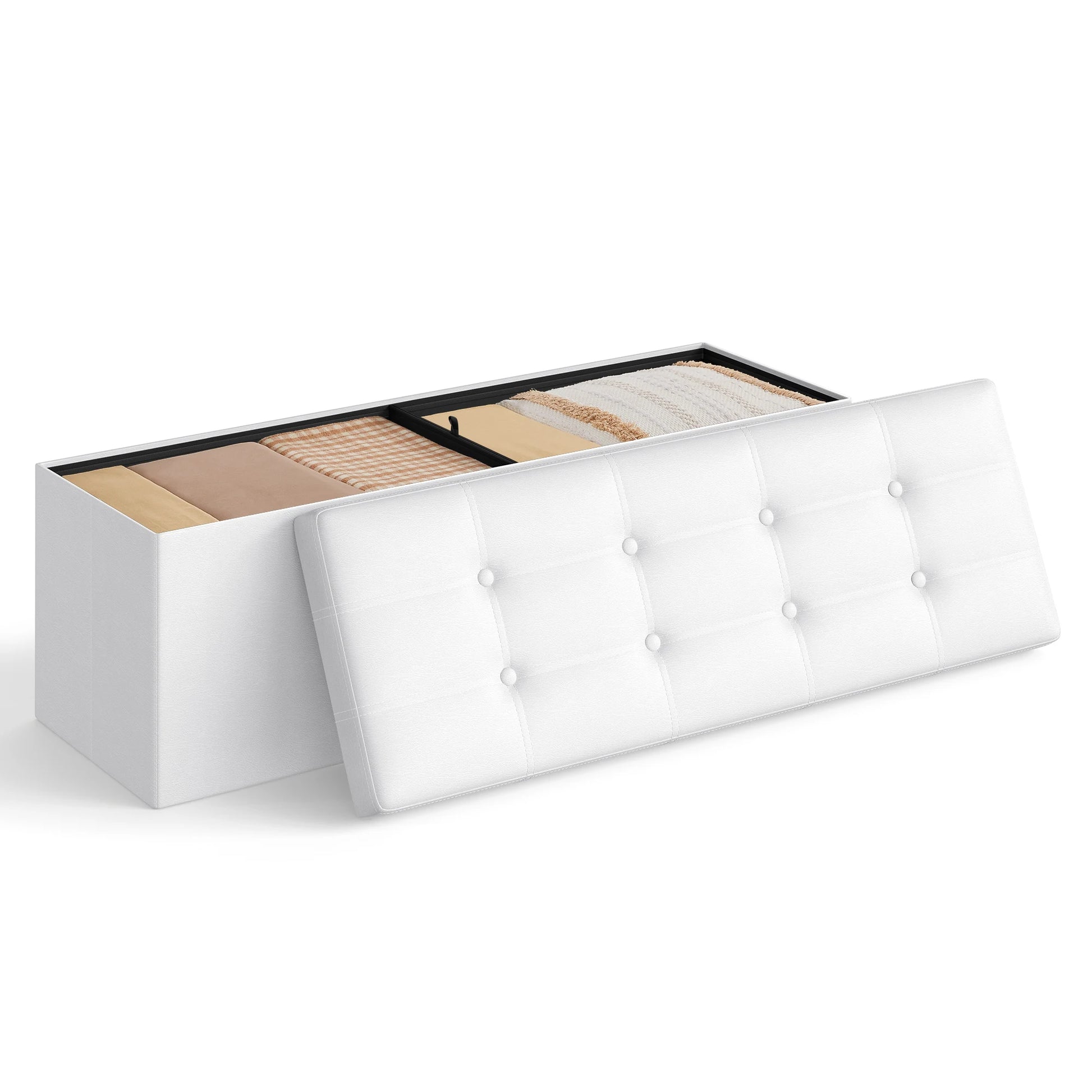 ArtZ® Comfort Ottoman Ottoman White