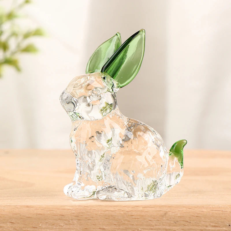 Pink Crystal Rabbit ArtZ® Hoppy Crystal Bunny Sculpture – ArtZMiami