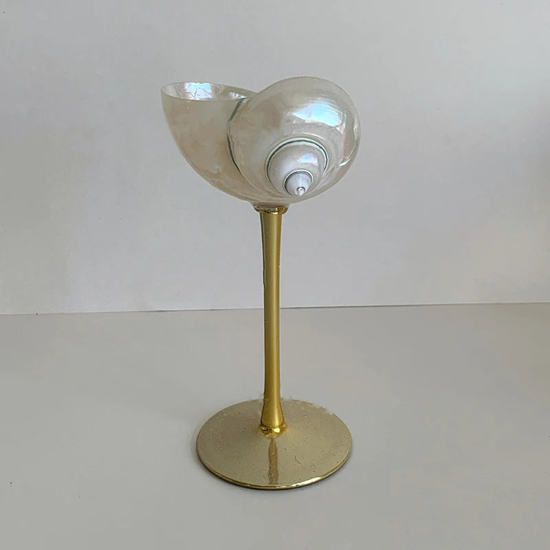 ArtZ® Love The Ocean Cocktail Glass Wine Glass Gold Stem