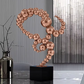 ArtZ® Orbique Niche Stainless Steel Sculpture Metal Sculpture Rose Gold