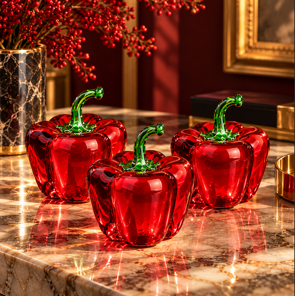 ArtZ® Hot Stuff Pepper Sculpture pepper sculpture Red