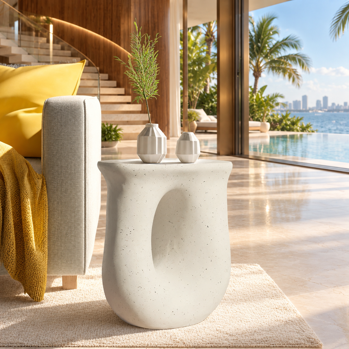 ArtZ® Twist & Rest Table Concrete Table