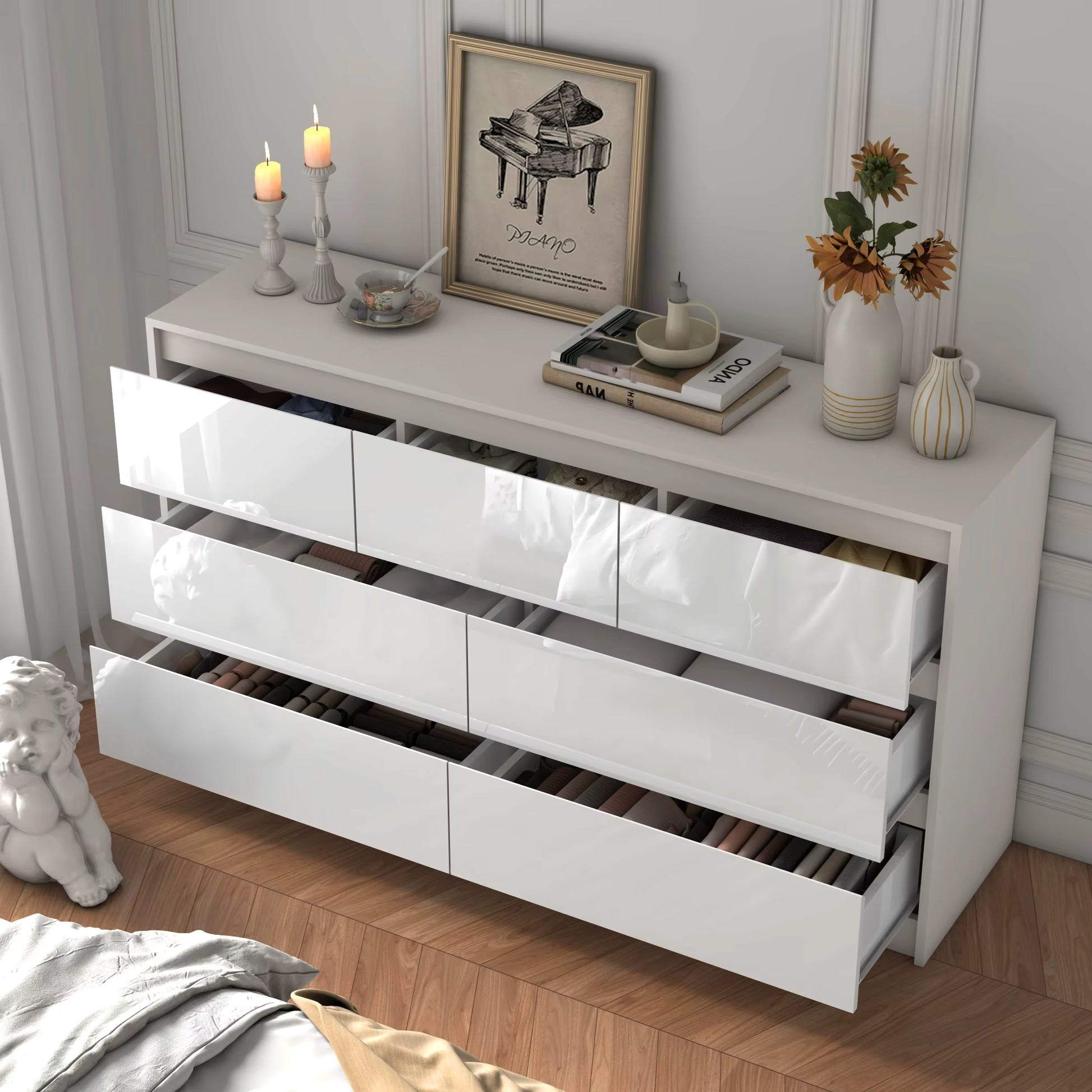 ArtZ® Luminaire 7 Drawer Dresser Dresser