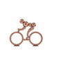 ArtZ® Stainless Steel Bubble Bike Sculpture Stainless Steel Bike Sculpture Small Rose Gold