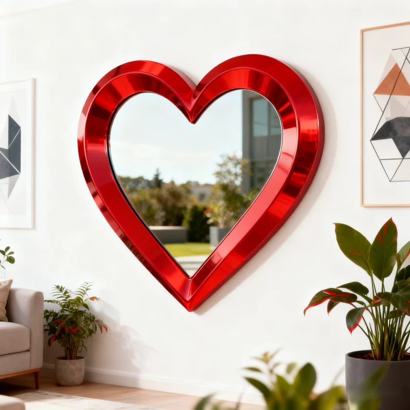 ArtZ® Love at First Sight Mirror Metal Mirror Red W100cm