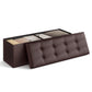 ArtZ® Comfort Ottoman Ottoman Brown