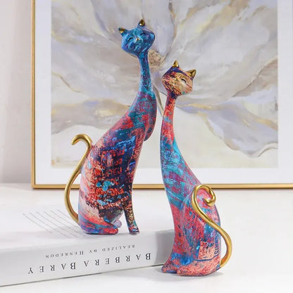 ArtZ® Nordic Cat Sculptures - Set of 2