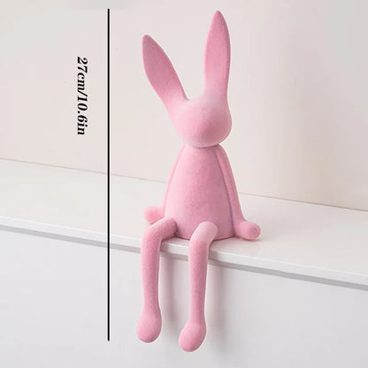 ArtZ® Nordic Abstract Rabbit Sculptures Rabbit Sculptures Pink Boy