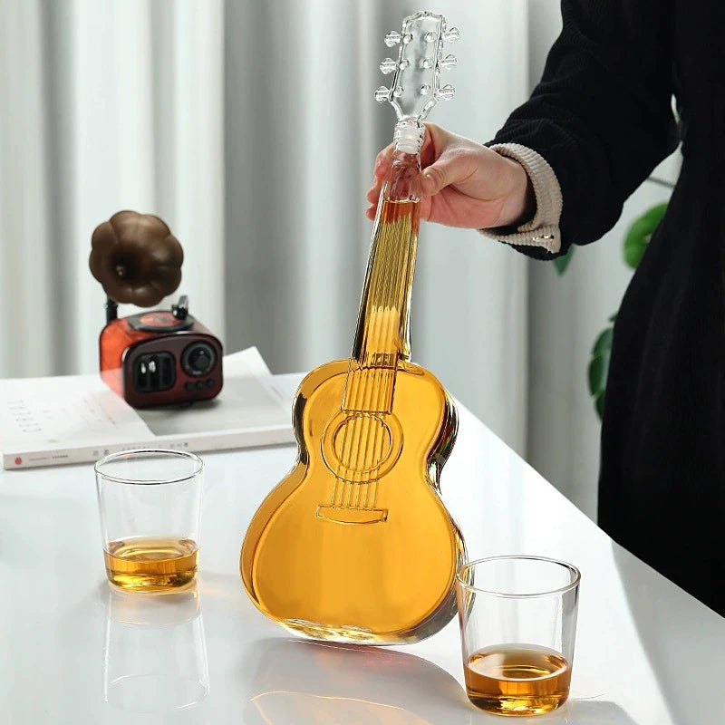 ArtZ® Rock ’n Pour Guitar Decanter Set Guitar Decanter Set