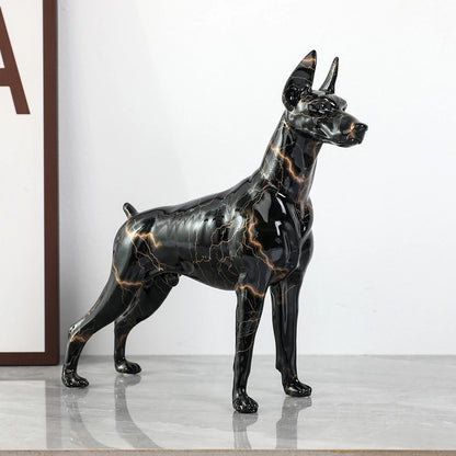 ArtZ® Standing Doberman Pinscher Graffiti Painted Sculpture ArtZ® Standing Doberman Pinscher Graffiti Painted Sculpture