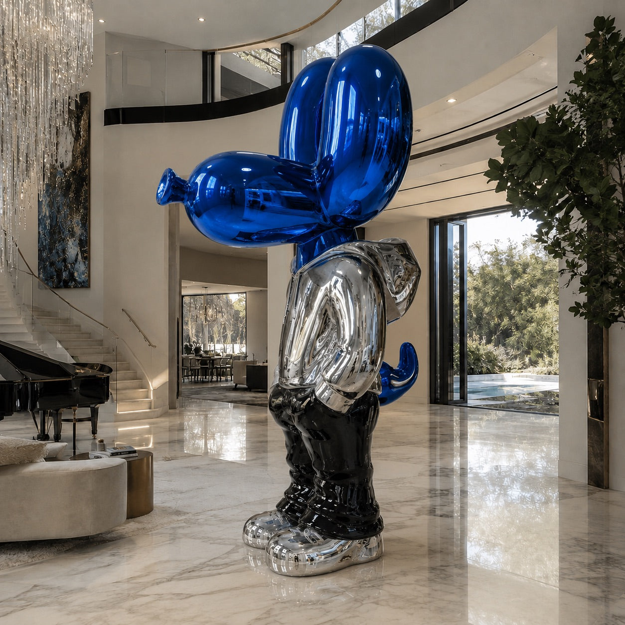 ArtZ® Stainless Steel Mr Cool Balloon Dog Sculpture