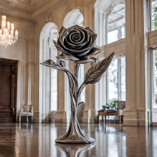 ArtZ® Stainless Steel Rose Sculpture