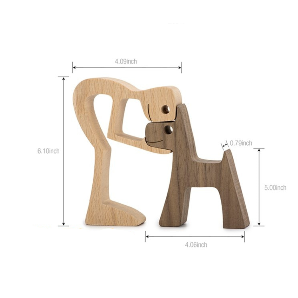 ArtZ® Nordic Wooden Dog Sculptures
