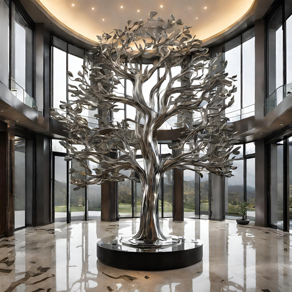 ArtZ® Stainless Steel Tree Sculpture – ArtZMiami