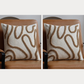 ArtZ® Bohemian Bliss Pillow Covers, Set of 2 Pillow Cover 2 Coffee Line Pillow Covers